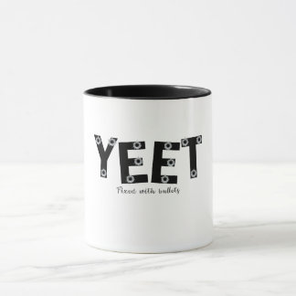 Mug YEET Bold Grey Typography fixed bullets Design
