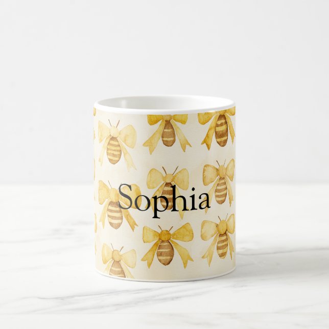 Mug Yellow Honey Bees Christmas (Centre)