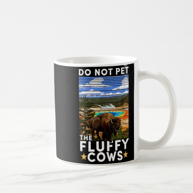 Mug Yellowstone National Park Bison Do Not Pet The Flu (Droite)