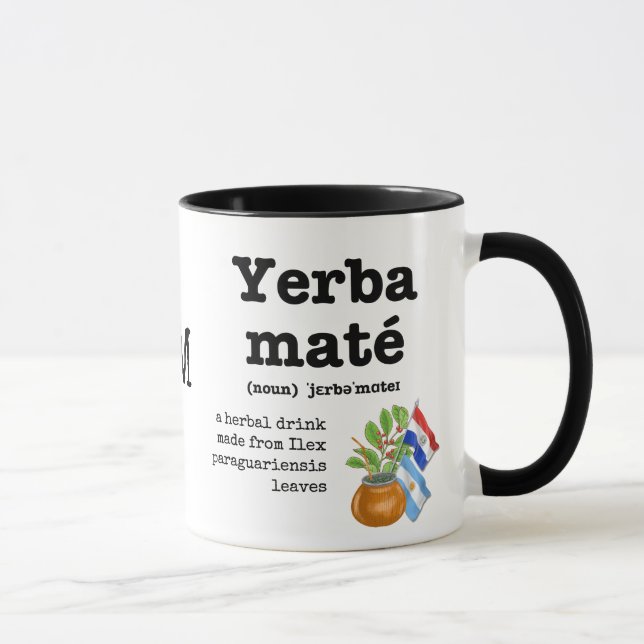 Mug YERBA MATE Définition Monogramme (Droite)