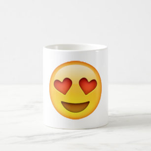 Mug Yeux en forme de coeur - Emoji
