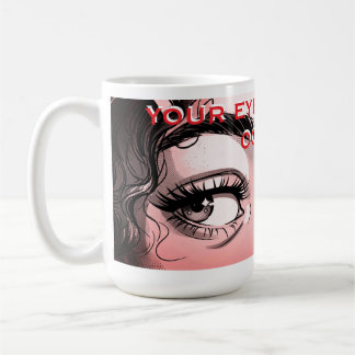 Mug Yeux romantiques Pop Art : "Vos yeux sont l'océan"