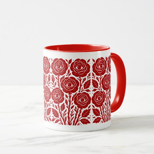 Mug Yeux rose (Devant droit)