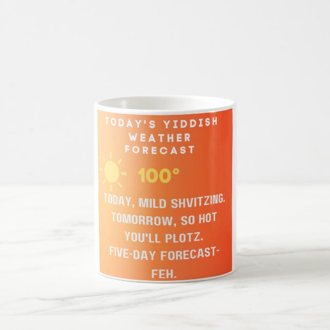 Mug Yiddish Weather Forecast  (Centre)