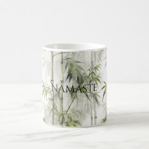 Mug Yoga de pleine conscience en bambou vert