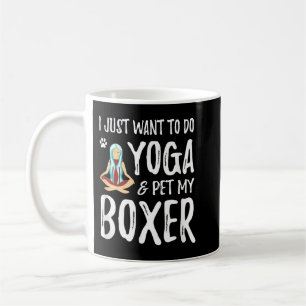 Mug Yoga et boîte pour Funny Chien Maman Idée cadeau