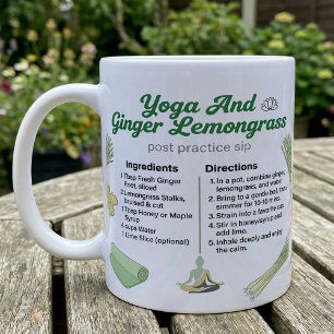Mug Yoga et recette de thé au gingembre et lemongrass