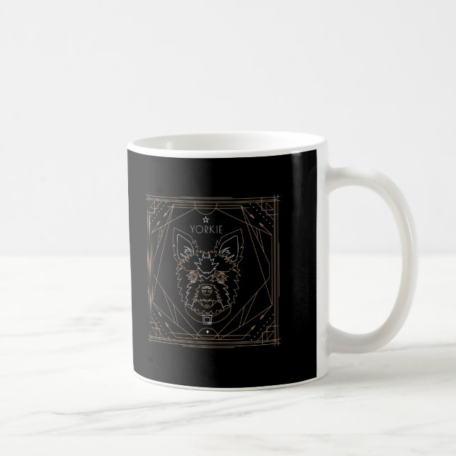 Mug Yorkie Art déco Zodiac (Droite)