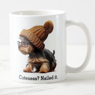 Mug Yorkie Branché Avec Vibes Hipster Cool