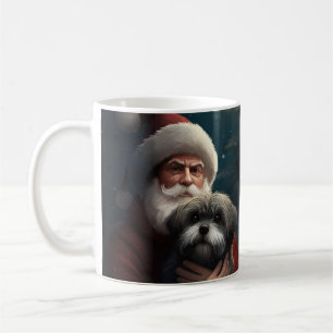 Mug Yorkipoo avec Noël Festif du Père Noël