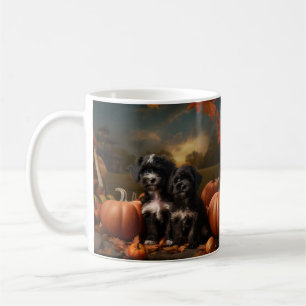 Mug Yorkipoo Chiot Automne Citrouille délice