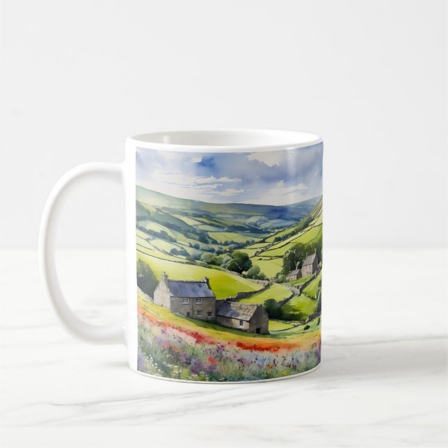 Mug "Yorkshire Meadowsong" Paysage Yorkshire Dales (Gauche)
