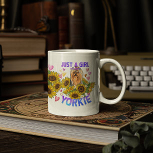 Mug Yorkshire Terrier Lover Tournesol Trainer Floral