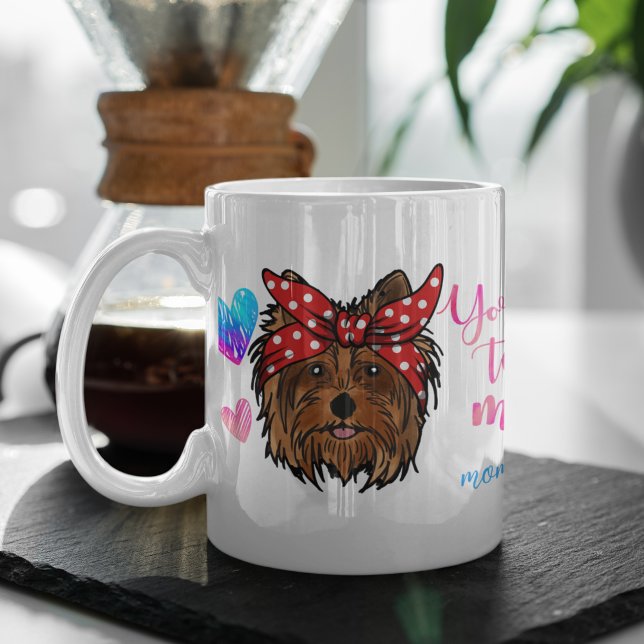 Mug Yorkshire Terrier Maman mignonne Amoureux des chie (Créateur téléchargé)
