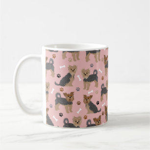 Mug Yorkshire Terrier Paws et Bones Yorkie Chien