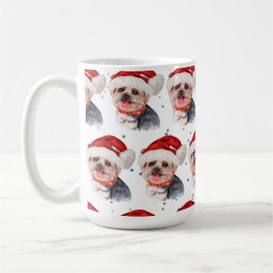 Mug Yorkshire Terrier Race de chien Étoiles de Noël