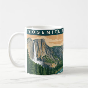 Mug Yosemite Parc National Art Rétro Affiche