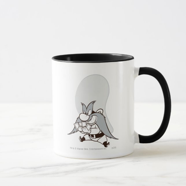 Mug Yosemite Sam Jouer Des Cartes (Droite)