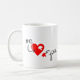 Mug You Complete Me" Heart Puzzle – Gift for Couples