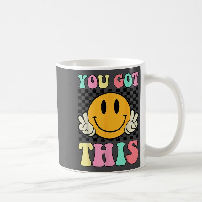 Mug You Got This Retro Smile Motivational Testing Day  (Droite)
