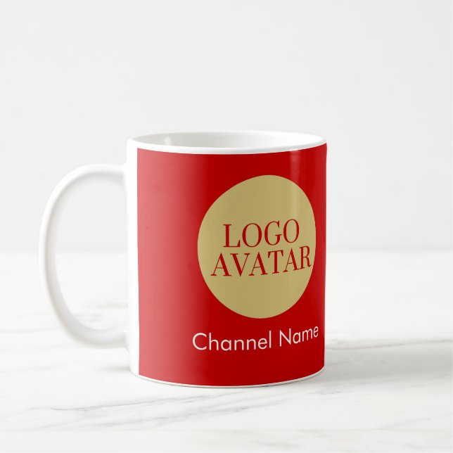 MUG YOUTUBE AVATAR LOGO NOM DU CANAL (Gauche)