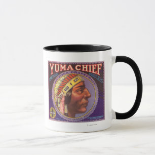 Mug Yuma LabelRedlands orange en chef, CA