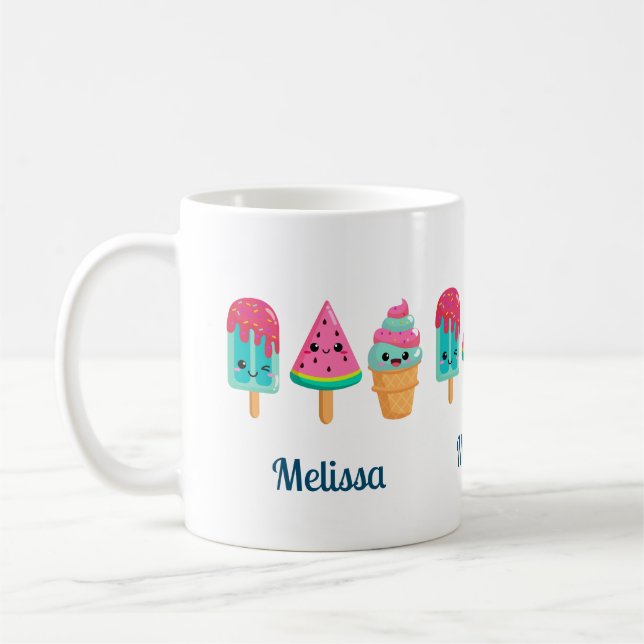 Mug Yummy Ice Cream Trio Vibe été (Gauche)