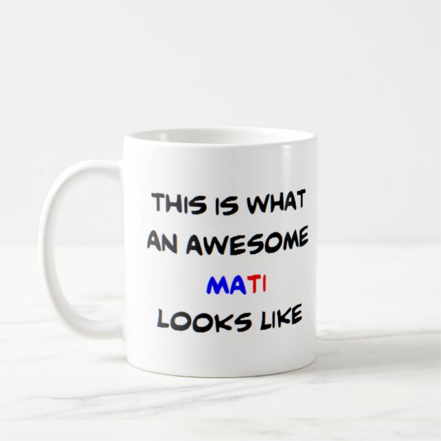 Mug z mati, génial (Gauche)