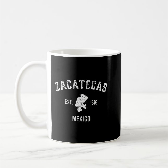 Mug Zacatecas Mexique Mapa Est. 1546 Estado De Zacatec (Gauche)