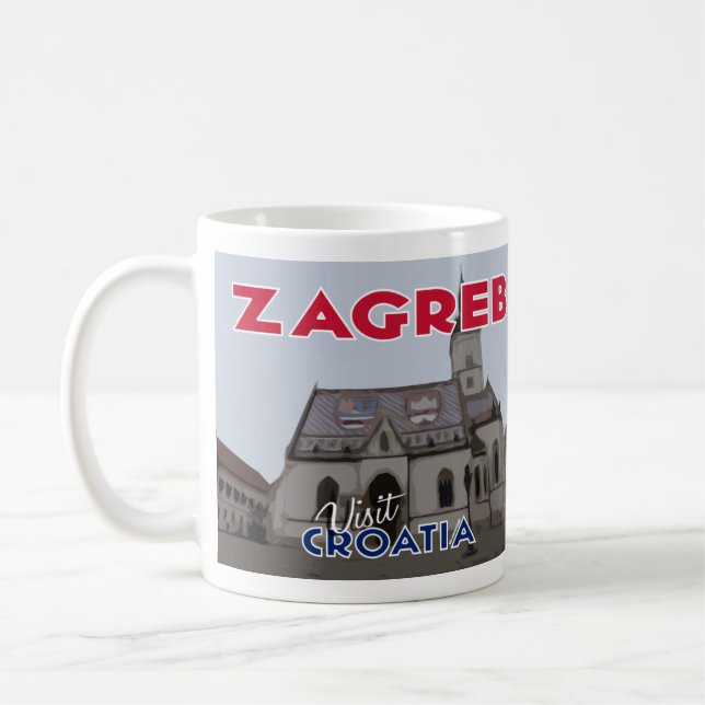 Mug Zagreb, Visite Croatie I Love (Gauche)