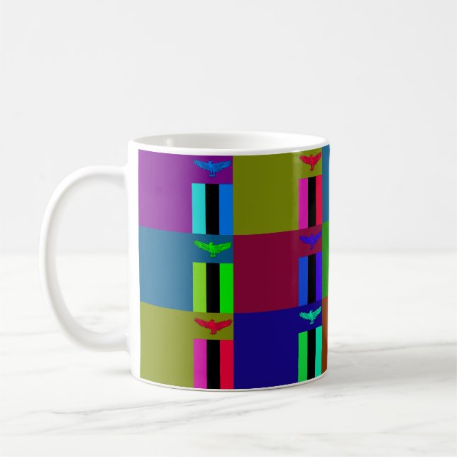 Mug Zambie : Les drapeaux multicouches (Gauche)