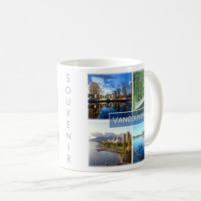 Mug zCA008 VANCOUVER mosaïque, Canada, Amérique, (Devant droit)