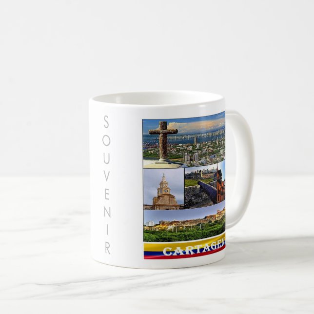 Mug zCO07 CARTAGENA mosaïque, Colombie, (Devant droit)