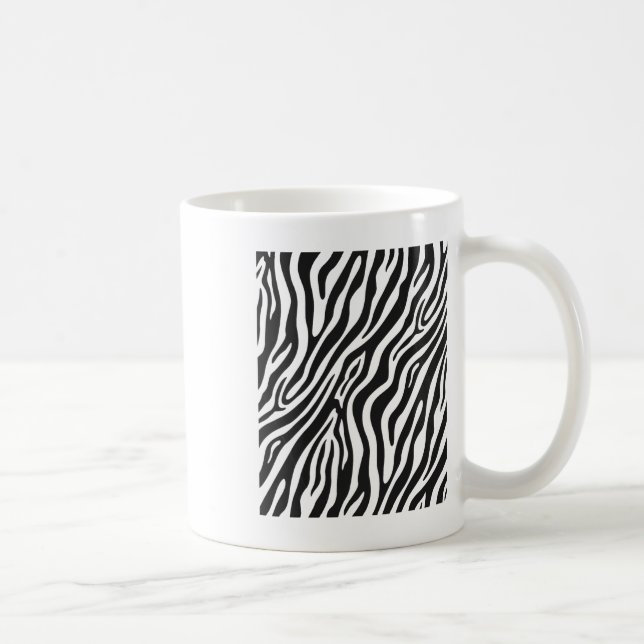 Mug Zebra Pattern amusant graphique (Droite)