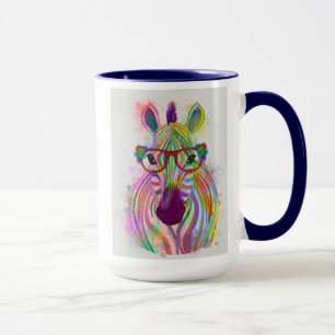 Mug Zebra Rainbow Splash