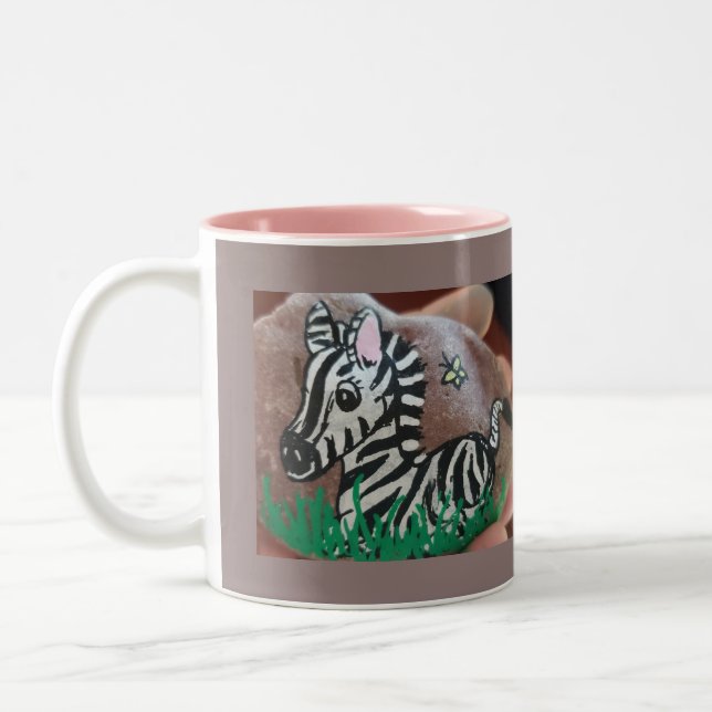 Mug Zebra Rock Peint (Gauche)