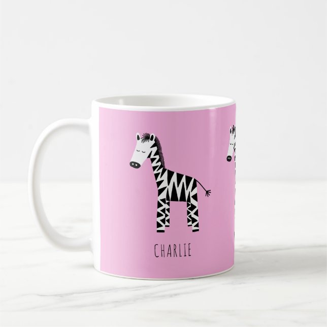 Mug Zebra Rose (Gauche)