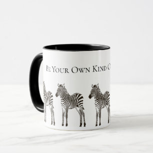 Mug Zèbre noir chic