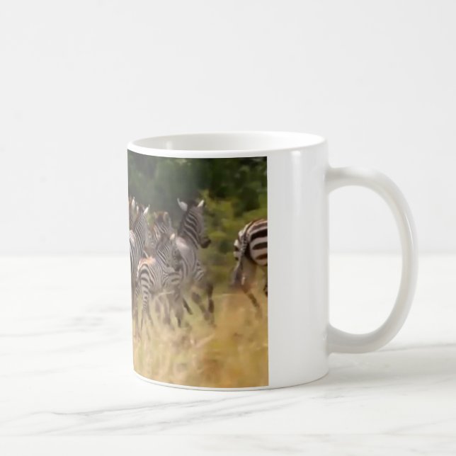 Mug Zèbres en mouvement : Un voyage de mille milles (Droite)