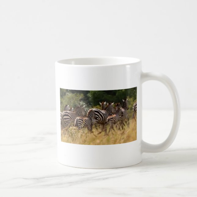 Mug Zèbres en mouvement : Un voyage de mille milles (Droite)