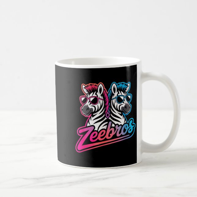 Mug Zeebros Cute Zebra Duo Design For Zebros Lovers  (Droite)