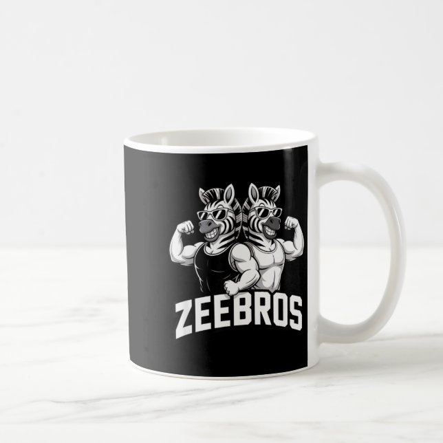 Mug Zeebros Cute Zebra Duo Design For Zebros Lovers  (Droite)