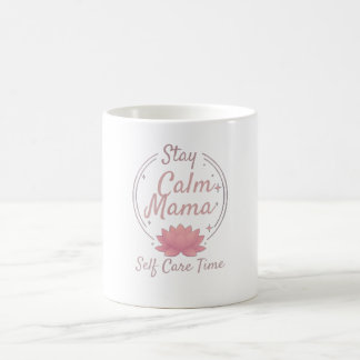 Mug Zen Stay Calm Mama Gold Lotus Art