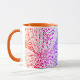 Mug Zentangle multicolore