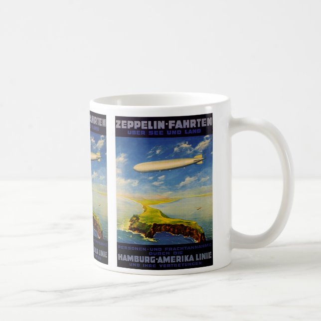 Mug Zeppelin Voyages ~ Survol de la mer et de la terre (Droite)