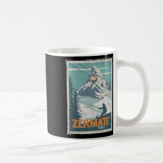 Mug Zermatt Suisse Ski d'hiver Snowboard Ski