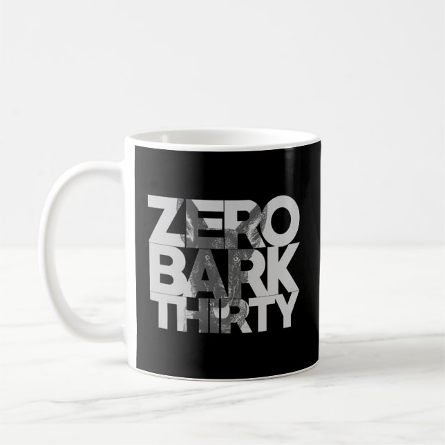 Mug Zero Bark Trente Militaire Malinois Belge Uni (Gauche)