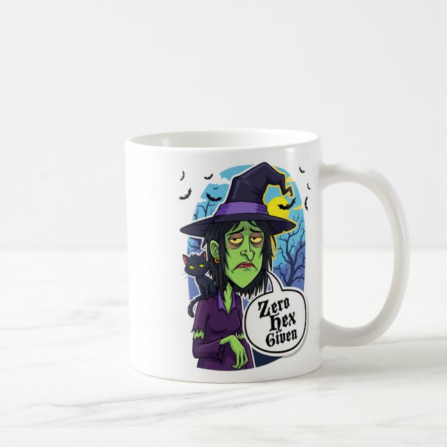Mug Zéro Hex Donné Drôle Sorcière Halloween Costume Te (Droite)