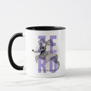 Mug Zéro le chien fantôme - Typographie