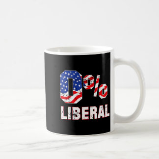 Mug Zero Percent 0% Liberal Vintage Usa Flag Litical H